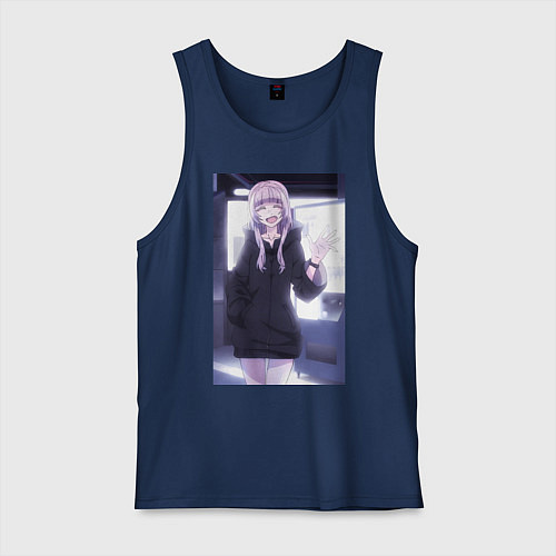 Мужская майка Надзуна Нанакуса - Песнь ночных сов / Тёмно-синий – фото 1