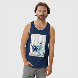 Майка мужская хлопок Ванитас Ной Архивист, цвет: тёмно-синий — фото 2