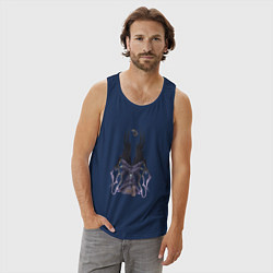 Майка мужская хлопок Bloodborne - Кормилица Мерго, цвет: тёмно-синий — фото 2