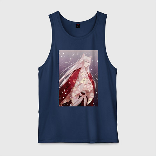 Мужская майка Очень приятно Бог Томоэ Дух-хранитель / Тёмно-синий – фото 1