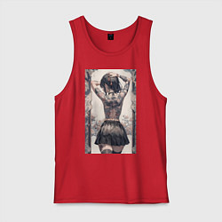 Мужская майка Татуированная спина девушки