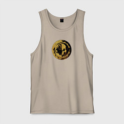 Майка мужская хлопок Механикус Warhammer, цвет: миндальный