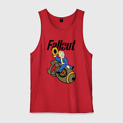 Майка мужская хлопок Vault bomb rider, цвет: красный