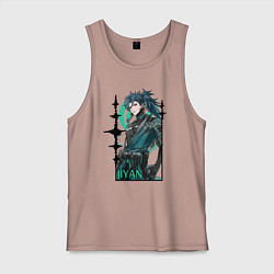 Майка мужская хлопок Jiyan, цвет: пыльно-розовый