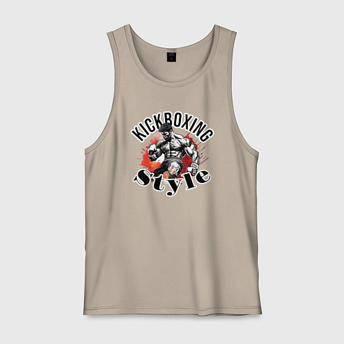 Мужская майка Kickboxing style / Миндальный – фото 1