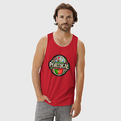 Майка мужская хлопок Portugal, цвет: красный — фото 2