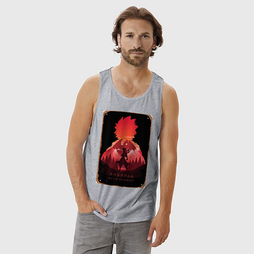 Мужская майка Хвост Феи Нацу Драгнил / Меланж – фото 3