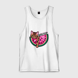 Мужская майка Бенгальский кот арбузер