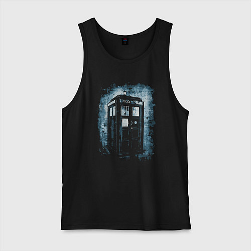 Мужская майка Тардис магия / Черный – фото 1