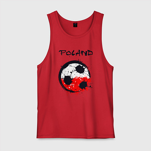 Мужская майка Сборная Польши / Красный – фото 1