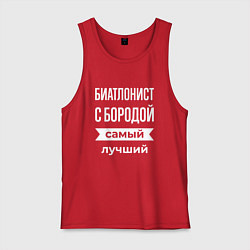 Мужская майка Биатлонист с бородой