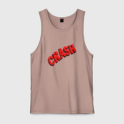 Майка мужская хлопок Crash, цвет: пыльно-розовый