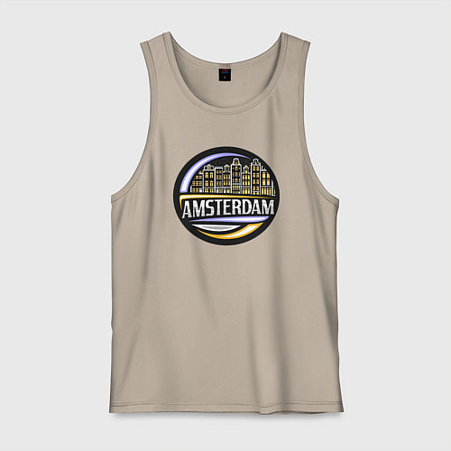 Мужская майка City Amsterdam / Миндальный – фото 1