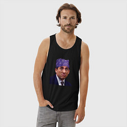 Майка мужская хлопок Prison mike Michael Scott офис, цвет: черный — фото 2