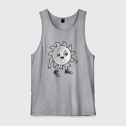 Мужская майка Солнечный человечек