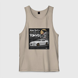 Мужская майка Nissan Skyline годзила