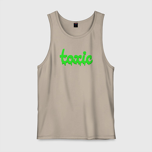 Мужская майка Токсичность / Миндальный – фото 1