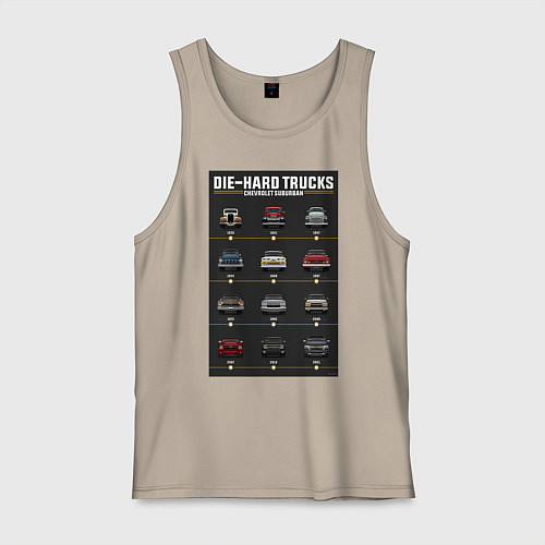 Мужская майка Chevrolet Suburban / Миндальный – фото 1