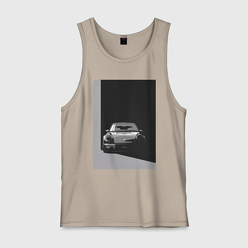 Мужская майка Porsche 911 легендарный автомобиль / Миндальный – фото 1