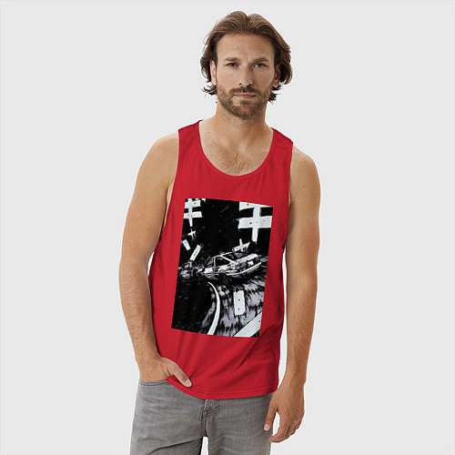 Мужская майка Гонки манга / Красный – фото 3