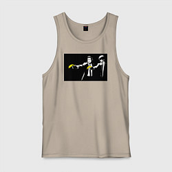 Мужская майка Бэнкси банановое чтиво