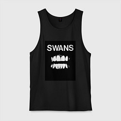 Майка мужская хлопок Swans Filth, цвет: черный