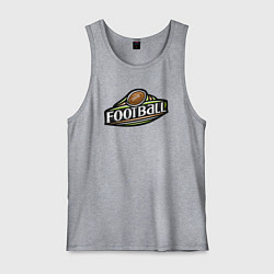 Майка мужская хлопок Football - America, цвет: меланж
