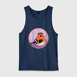 Мужская майка Птица Удод с ирокезом