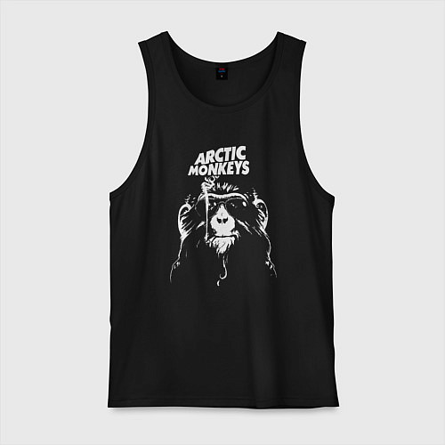 Мужская майка Arctic monkeys group / Черный – фото 1