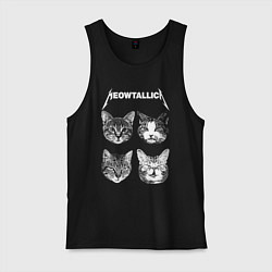 Мужская майка Мяуталлика коты