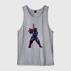 Майка мужская хлопок Sword ninja, цвет: меланж