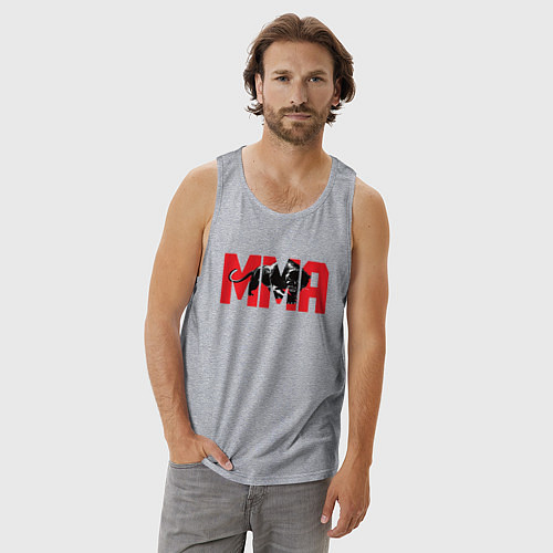 Мужская майка MMA пантера / Меланж – фото 3