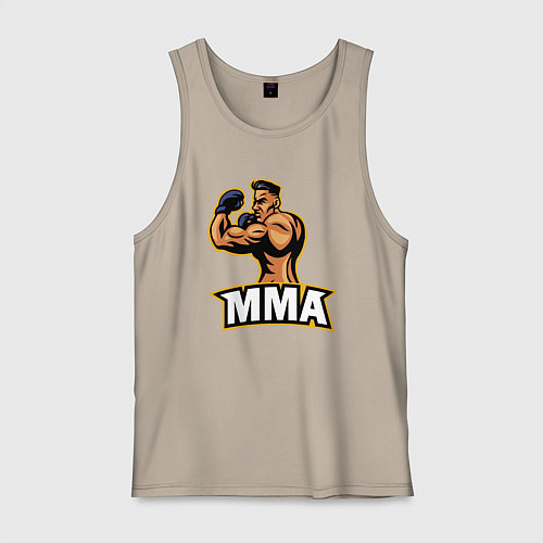Мужская майка Fighter MMA / Миндальный – фото 1