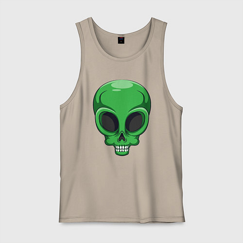 Мужская майка Green skeletor / Миндальный – фото 1