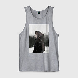 Майка мужская хлопок Башня Бога Баам, цвет: меланж