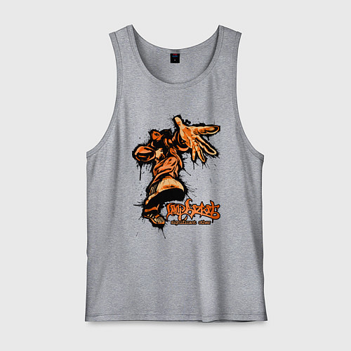 Мужская майка Limp Bizkit - graffiti / Меланж – фото 1