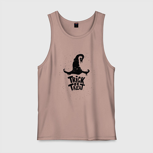 Мужская майка Хэллоуин - кошелек или жизнь / Пыльно-розовый – фото 1