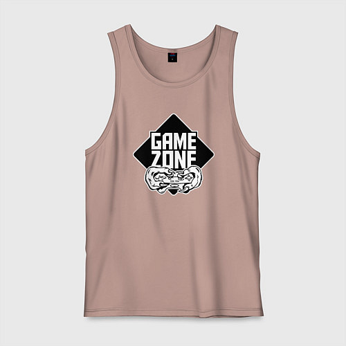 Мужская майка Game zone / Пыльно-розовый – фото 1