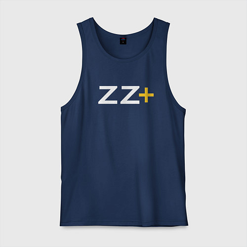 Мужская майка Brazzers zz plus / Тёмно-синий – фото 1