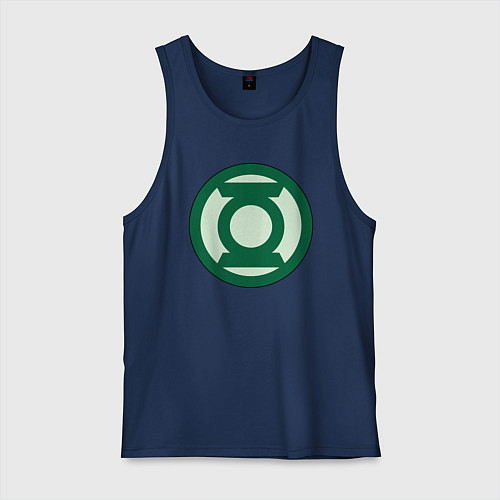 Мужская майка Green lantern logo / Тёмно-синий – фото 1