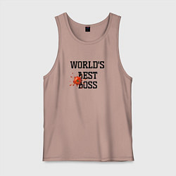 Мужская майка Worlds best boss