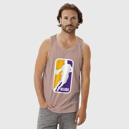Мужская майка Mamba Kobe Bryant / Пыльно-розовый – фото 3
