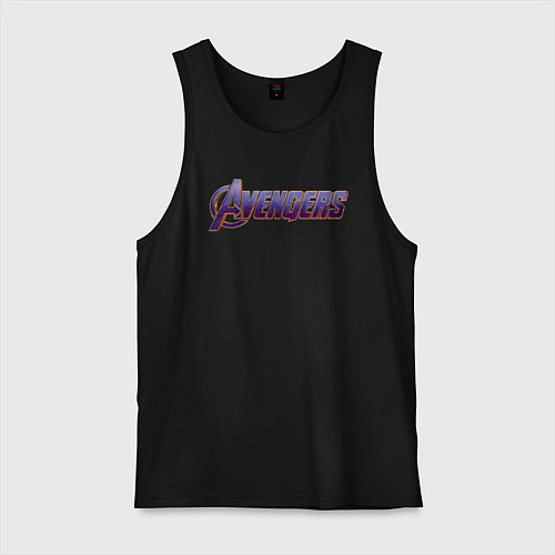 Мужская майка Avengers endgame logo / Черный – фото 1