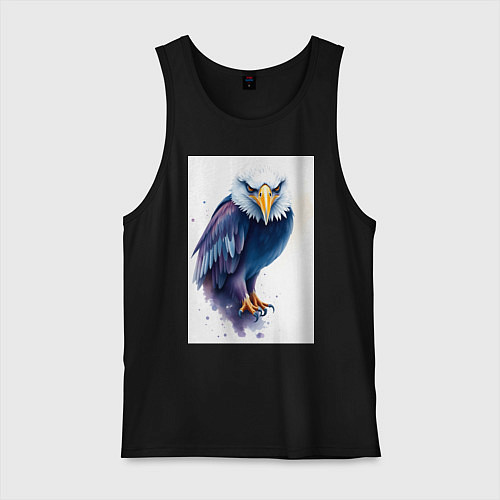 Мужская майка Синий орел / Черный – фото 1