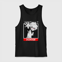 Майка мужская хлопок Хантер Килуа Золдик, цвет: черный