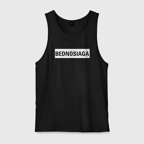 Мужская майка Bednosiaga white / Черный – фото 1