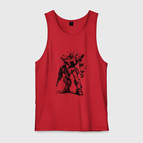 Мужская майка Боевой бот / Красный – фото 1