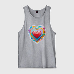 Мужская майка Сердце с маленькими сердечками