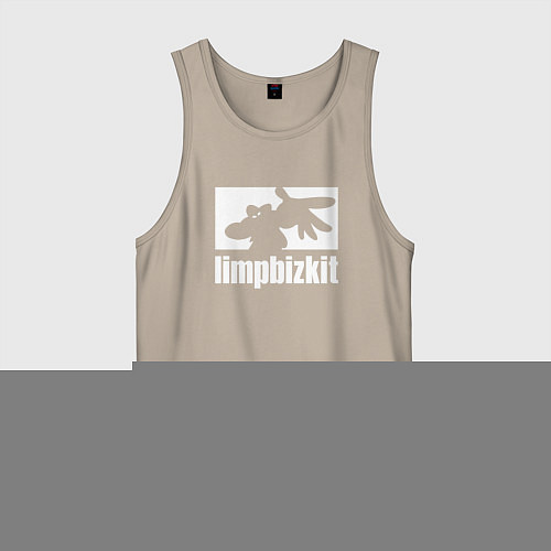 Мужская майка Limp Bizkit - logo / Миндальный – фото 1