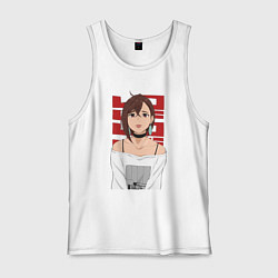 Майка мужская хлопок Дандадан: Момо, цвет: белый